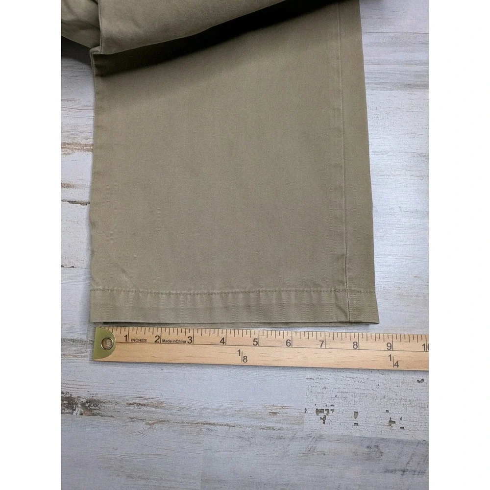 Banana Republic Gavin Chino Pants Mens 35x32 (35x30) Beige Straight Leg Casual